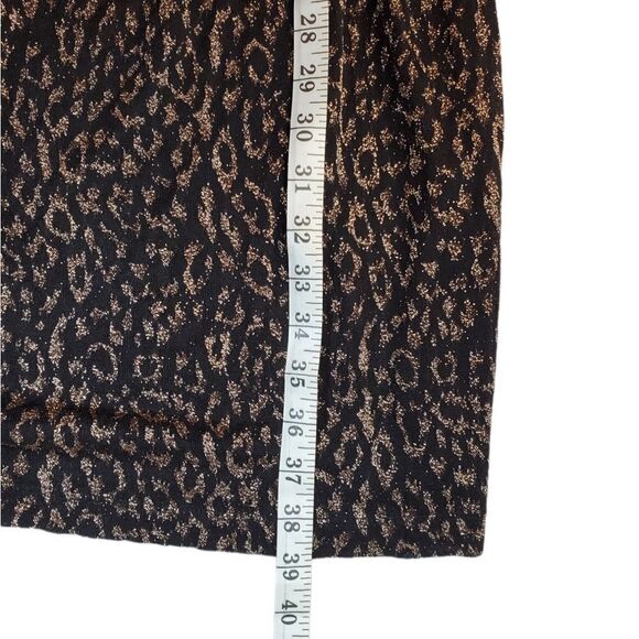 JESSICA HOWARD black and gold metallic animal print dress 14 - Picture 6 of 9